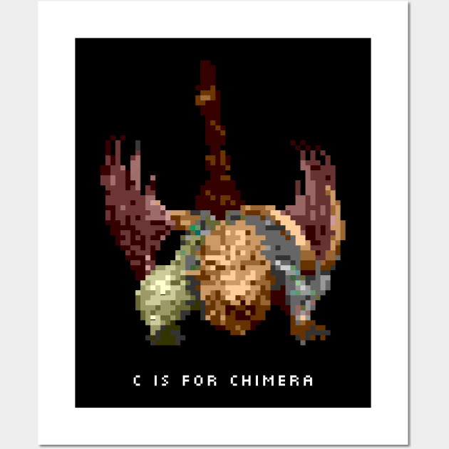 C is for Chimera Wall Art by ClarkStreetPress